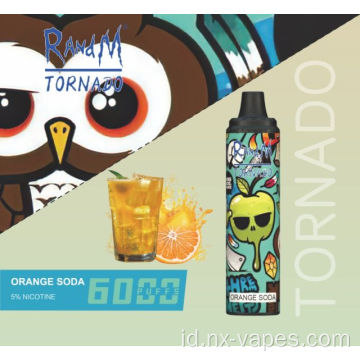 Randm tornado 6000 puffs pod